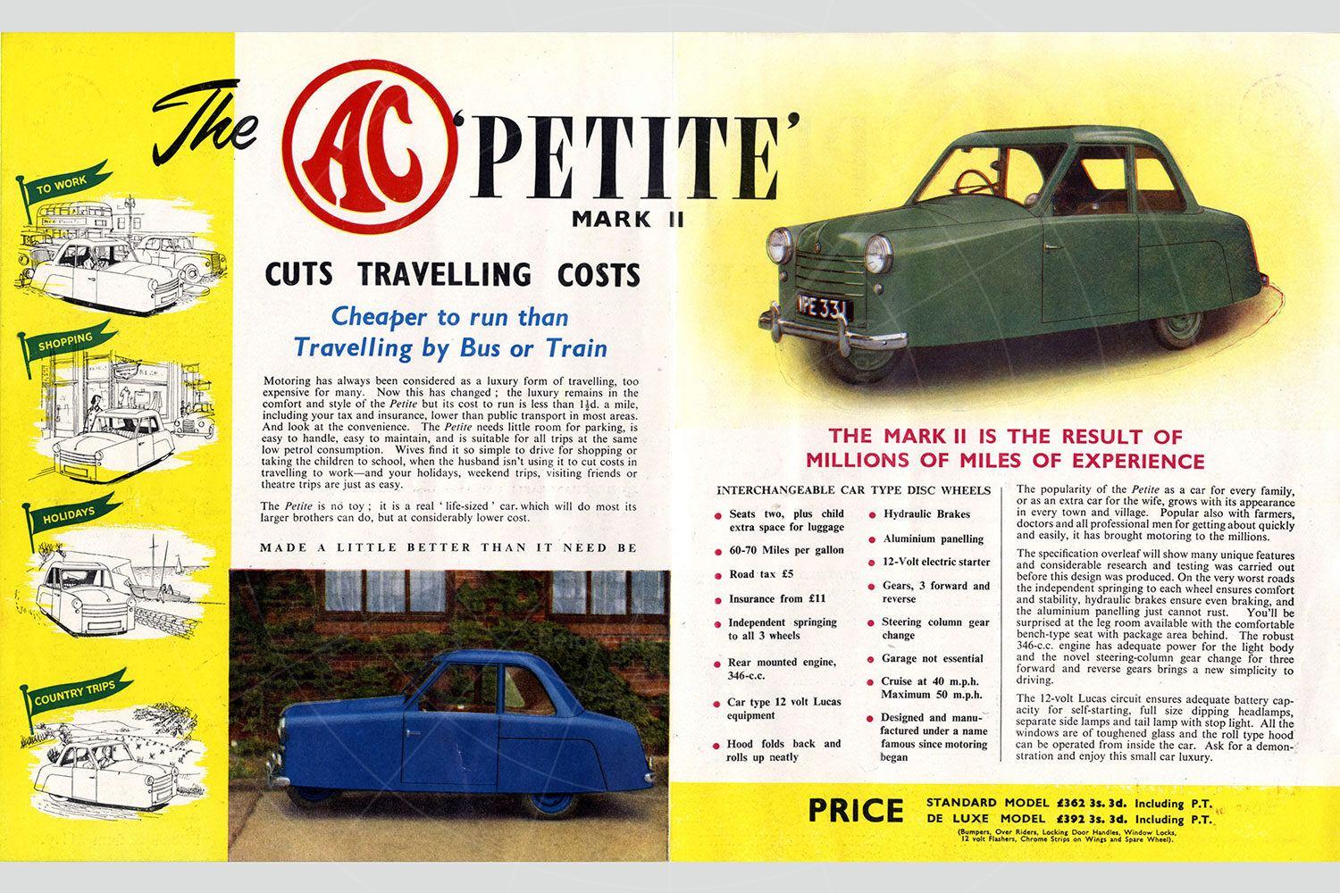 AC Petite sales brochure Pic: magiccarpics.co.uk | AC Petite sales brochure