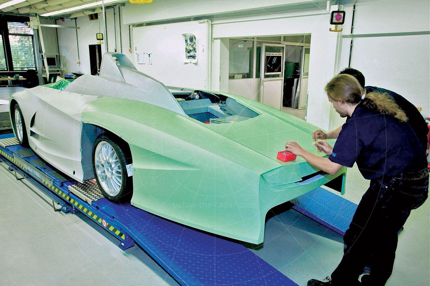 BMW H2R being built Pic: BMW | BMW H2R being built