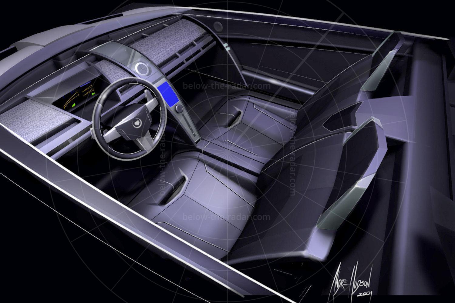 Cadillac Cien Pic: Cadillac | Cadillac Cien interior sketch