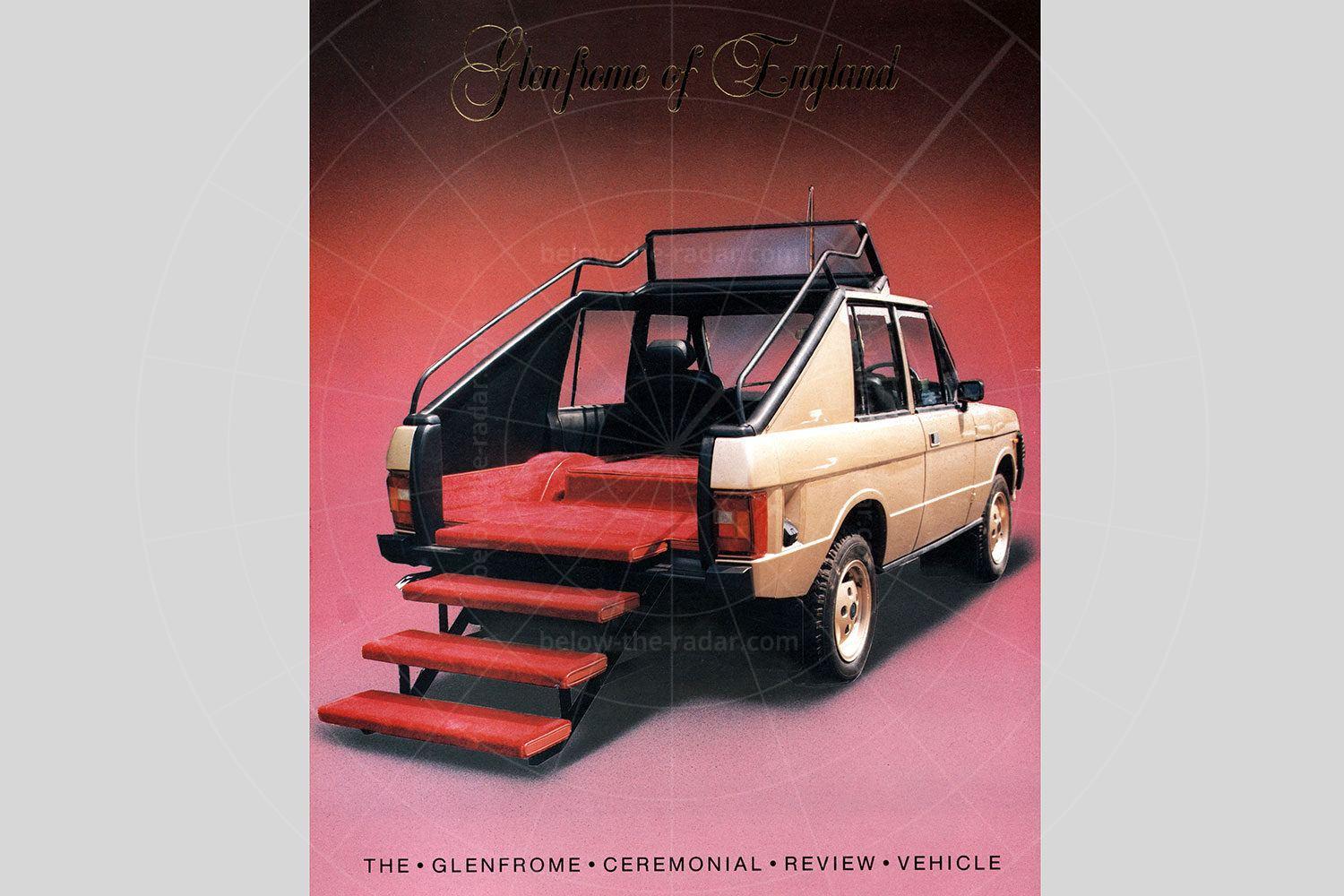 Glenfrome ceremonial review vehicle, based on the Range Rover Classic Pic: magiccarpics.co.uk | Glenfrome ceremonial review vehicle, based on the Range Rover Classic