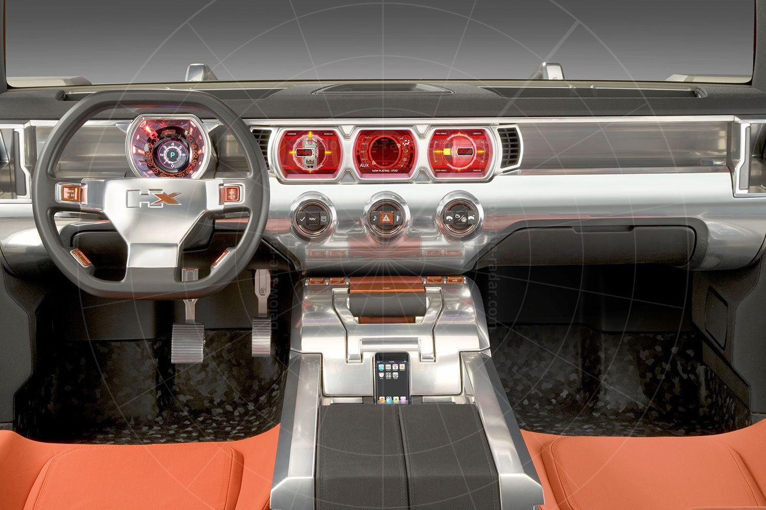 Hummer HX dashboard Pic: General Motors | Hummer HX dashboard