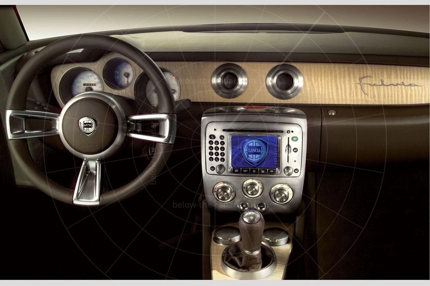 Lancia Fulvia concept dashboard Pic: Lancia | Lancia Fulvia dashboard