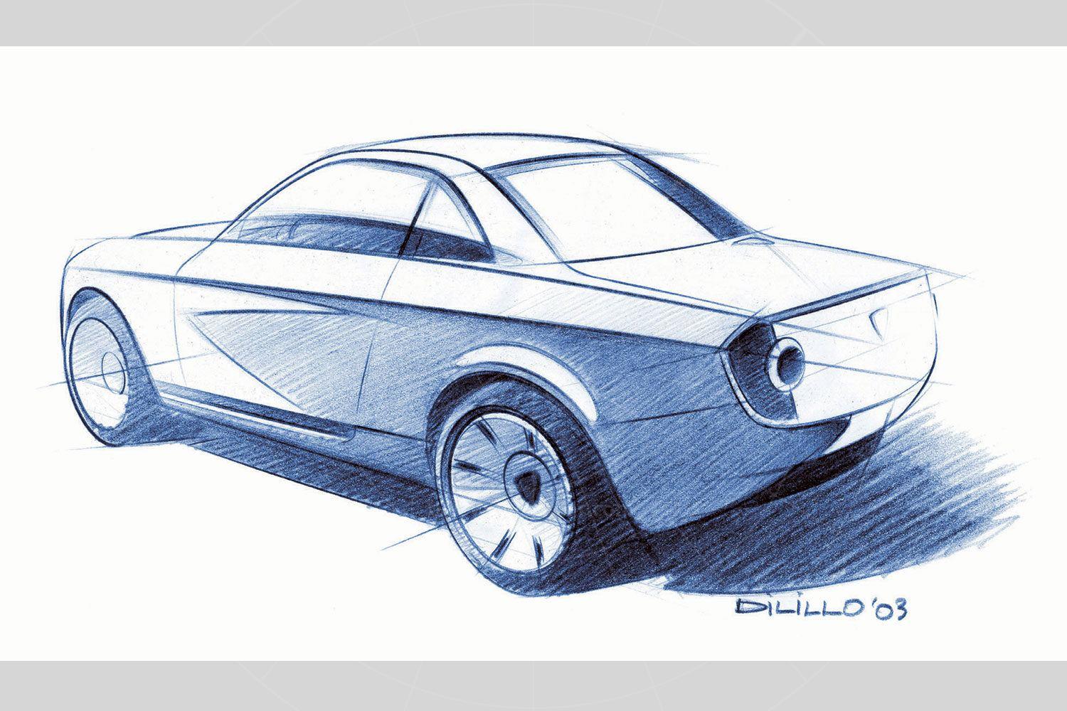 Lancia Fulvia concept sketch Pic: Lancia | Lancia Fulvia concept sketch