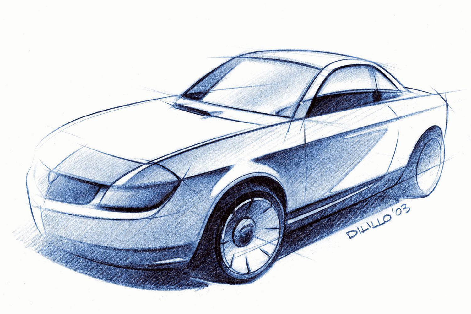Lancia Fulvia concept sketch Pic: Lancia | Lancia Fulvia concept sketch