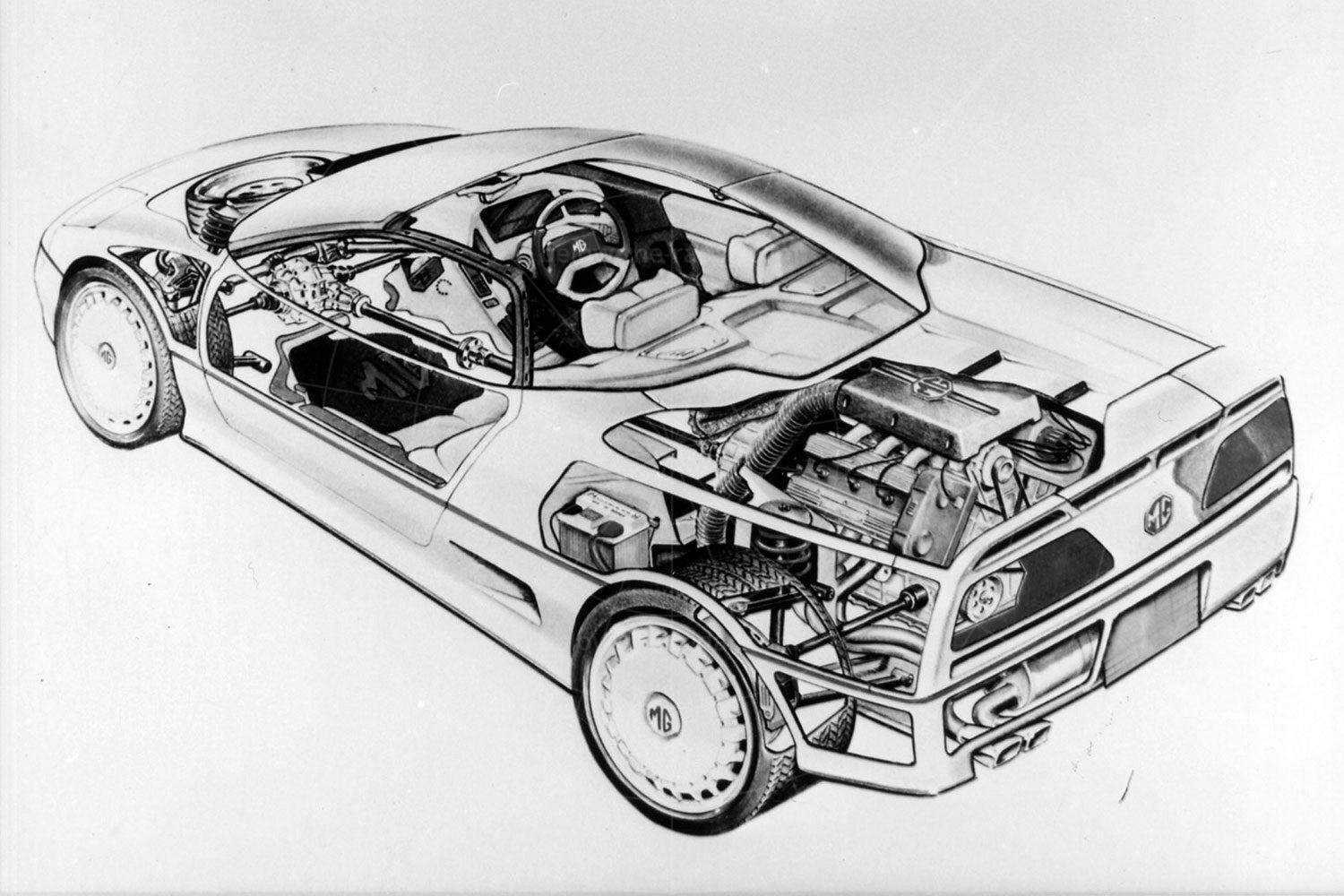 MG EX-E cutaway Pic: magiccarpics.co.uk | MG EX-E cutaway