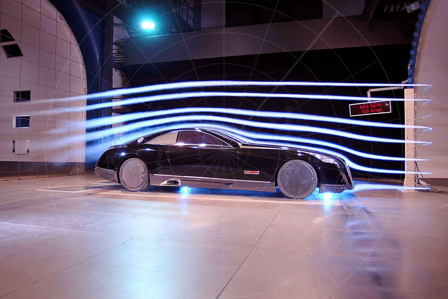 Maybach Exelero in the wind tunnel Pic: Maybach | Maybach Exelero in the wind tunnel