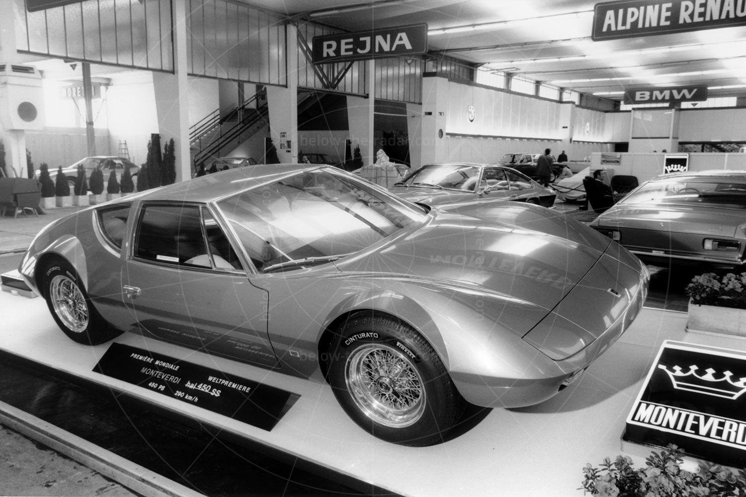 Monteverdi Hai 450SS at the 1970 Geneva Salon Pic: magiccarpics.co.uk | Monteverdi Hai 450SS at the 1970 Geneva Salon