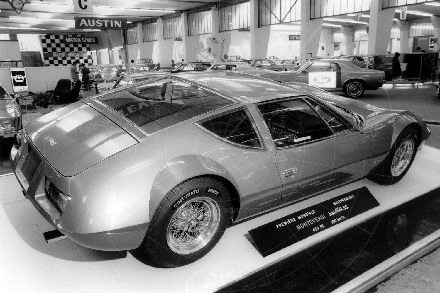 Monteverdi Hai 450SS at the 1970 Geneva Salon Pic: magiccarpics.co.uk | Monteverdi Hai 450SS at the 1970 Geneva Salon