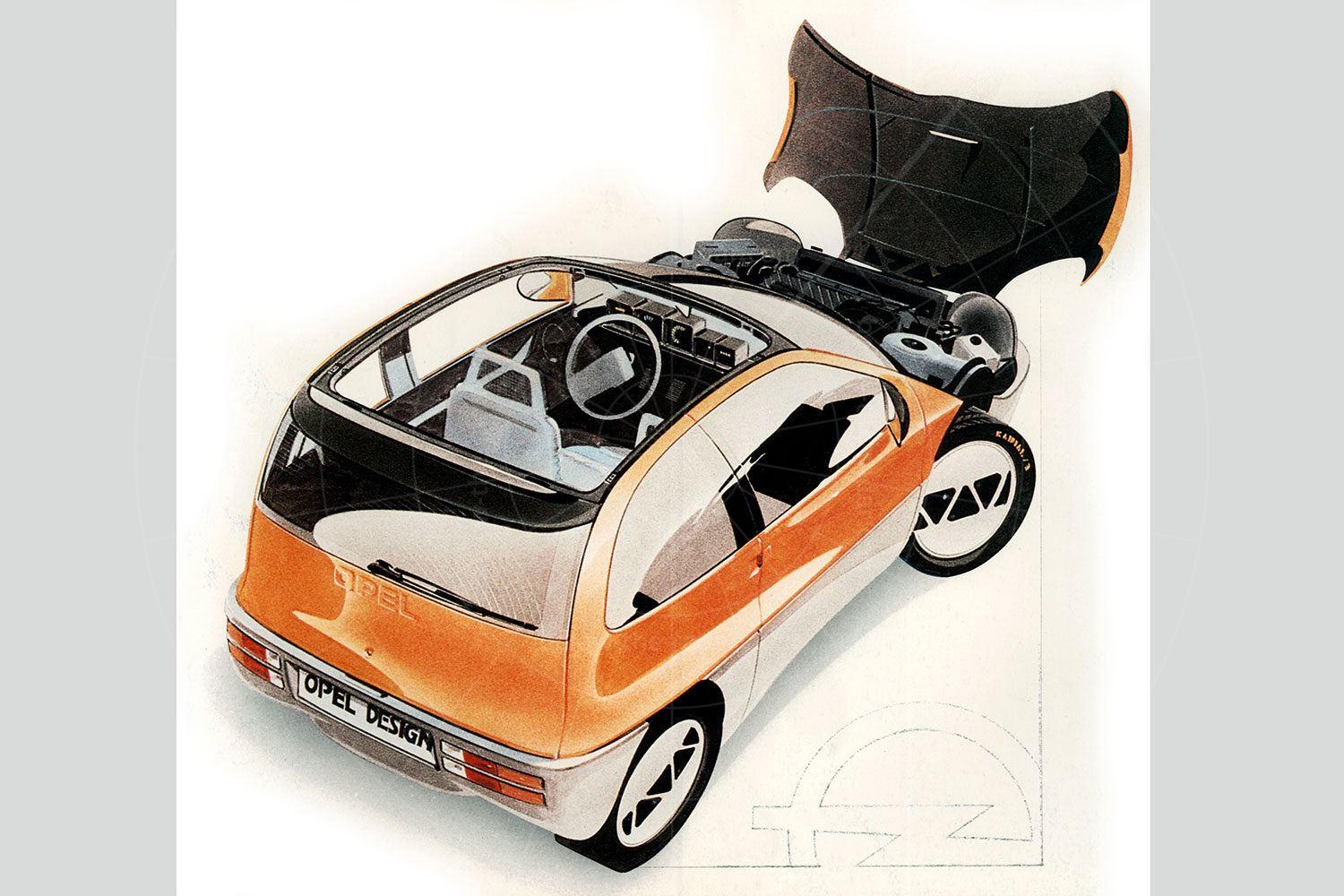 Opel Junior design sketch Pic: Opel | Opel Junior design sketch