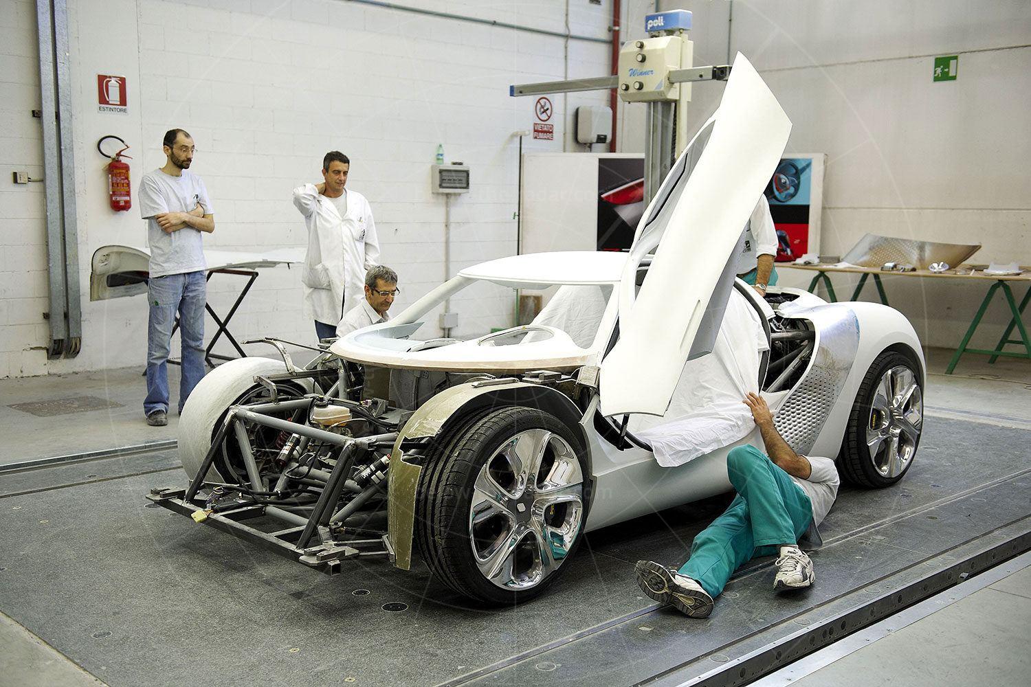 Renault DeZir under construction Pic: Renault | Renault DeZir under construction