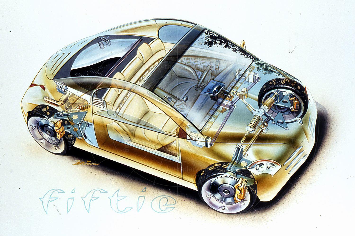 Renault Fiftie cutaway Pic: Renault | Renault Fiftie cutaway