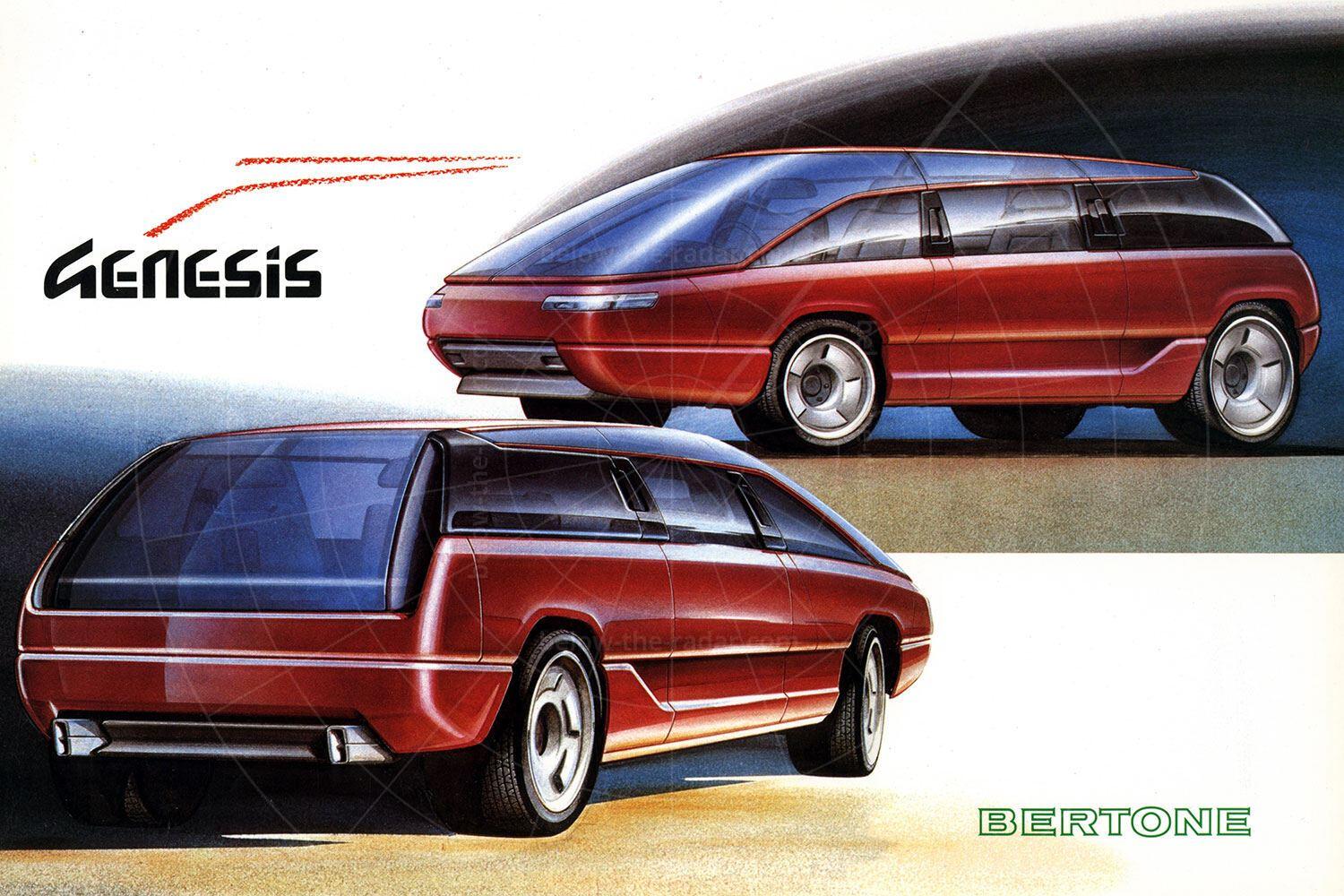 Bertone Genesis design sketch Pic: magiccarpics.co.uk | Bertone Genesis design sketch