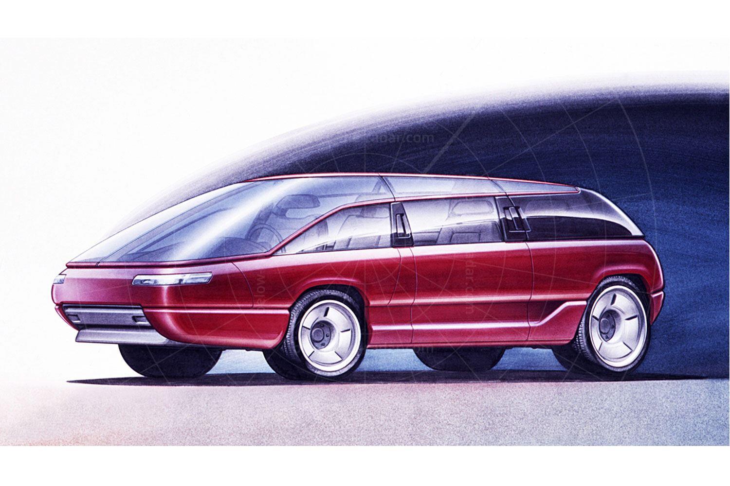 Bertone Genesis design sketch Pic: magiccarpics.co.uk | Bertone Genesis design sketch