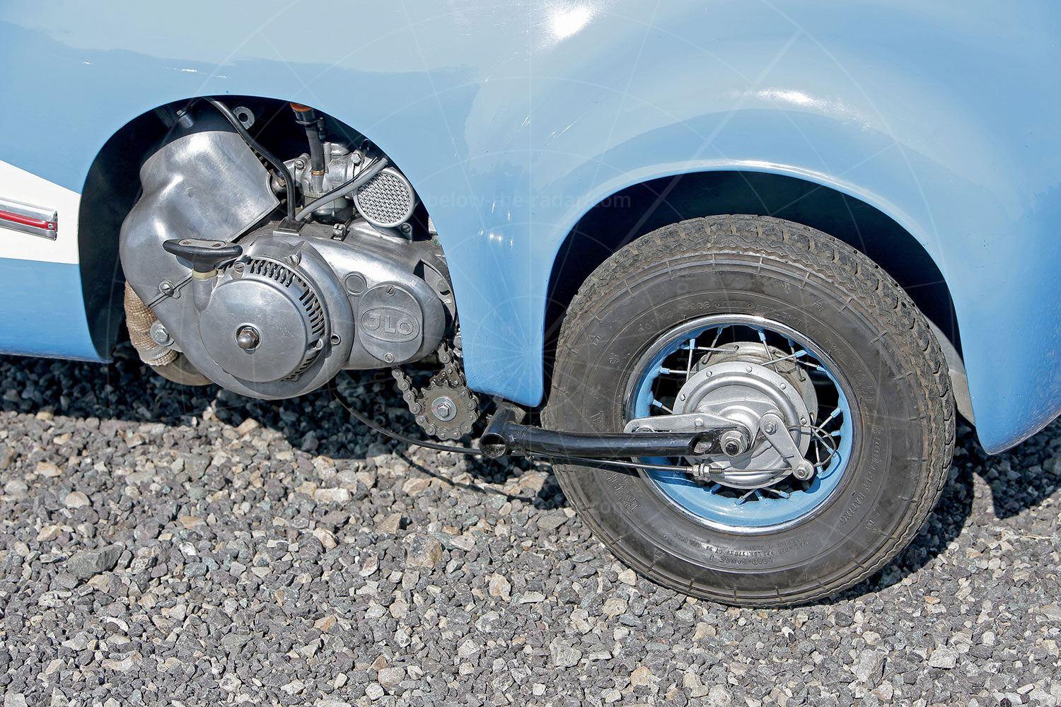 The engine is mounted on the left of the car, driving just one rear wheel Pic: magiccarpics.co.uk |