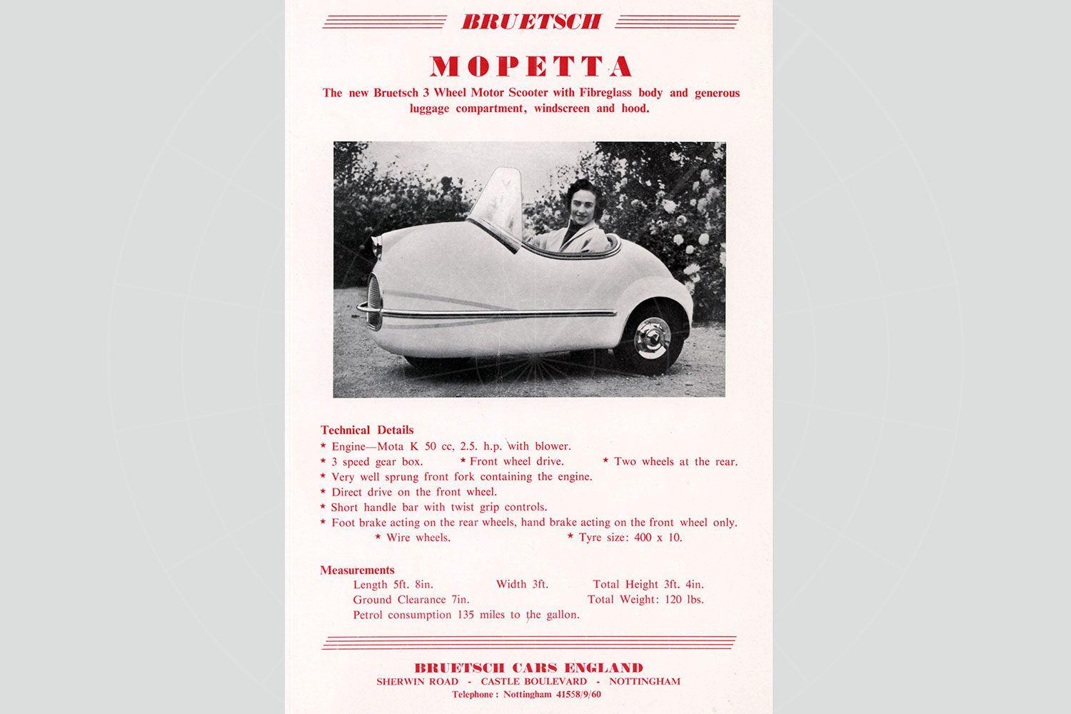 The brochure claimed that the Mopetta was front-wheel drive... Pic: magiccarpics.co.uk |