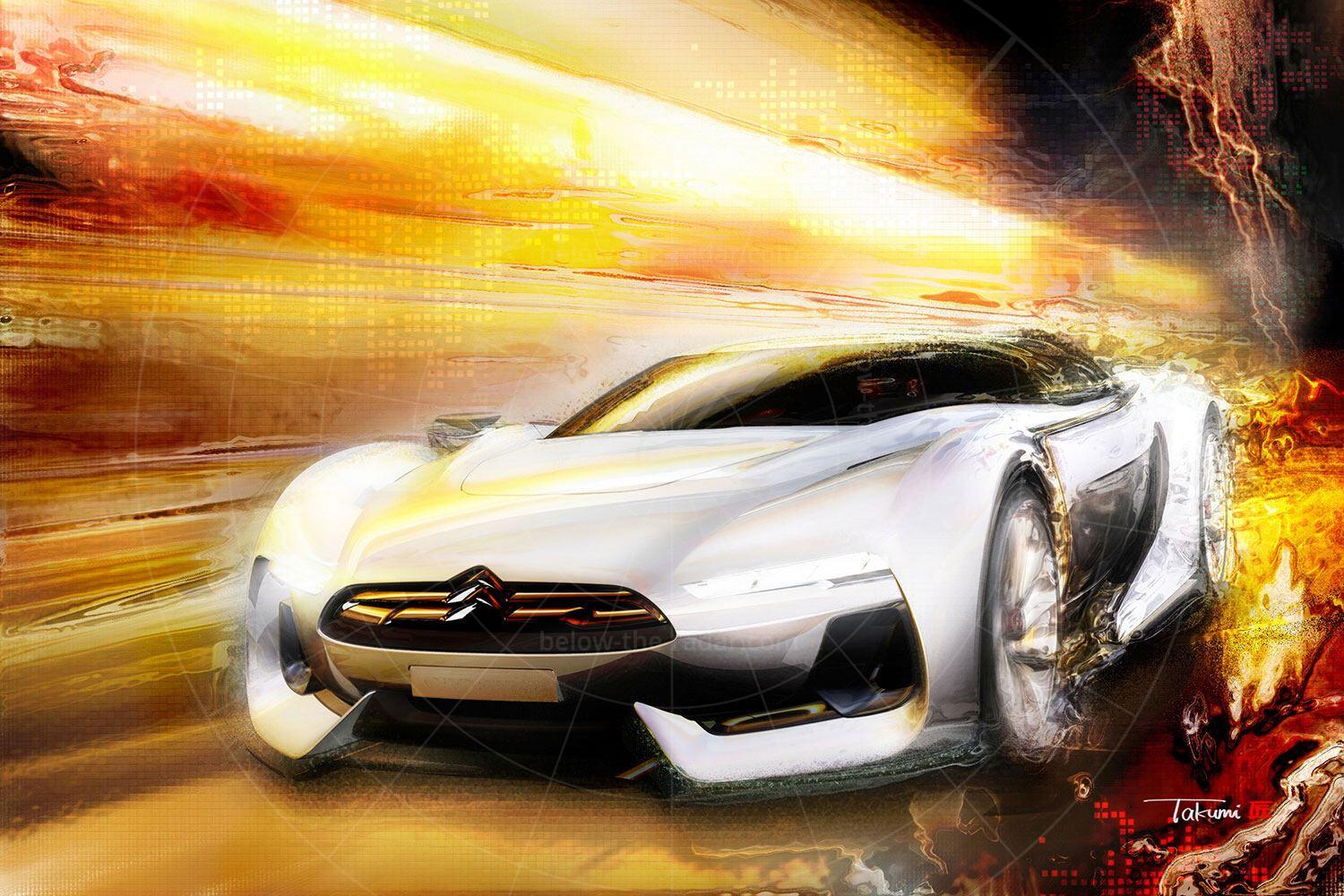 Citroen GT concept sketch Pic: Citroen | Citroen GT concept sketch