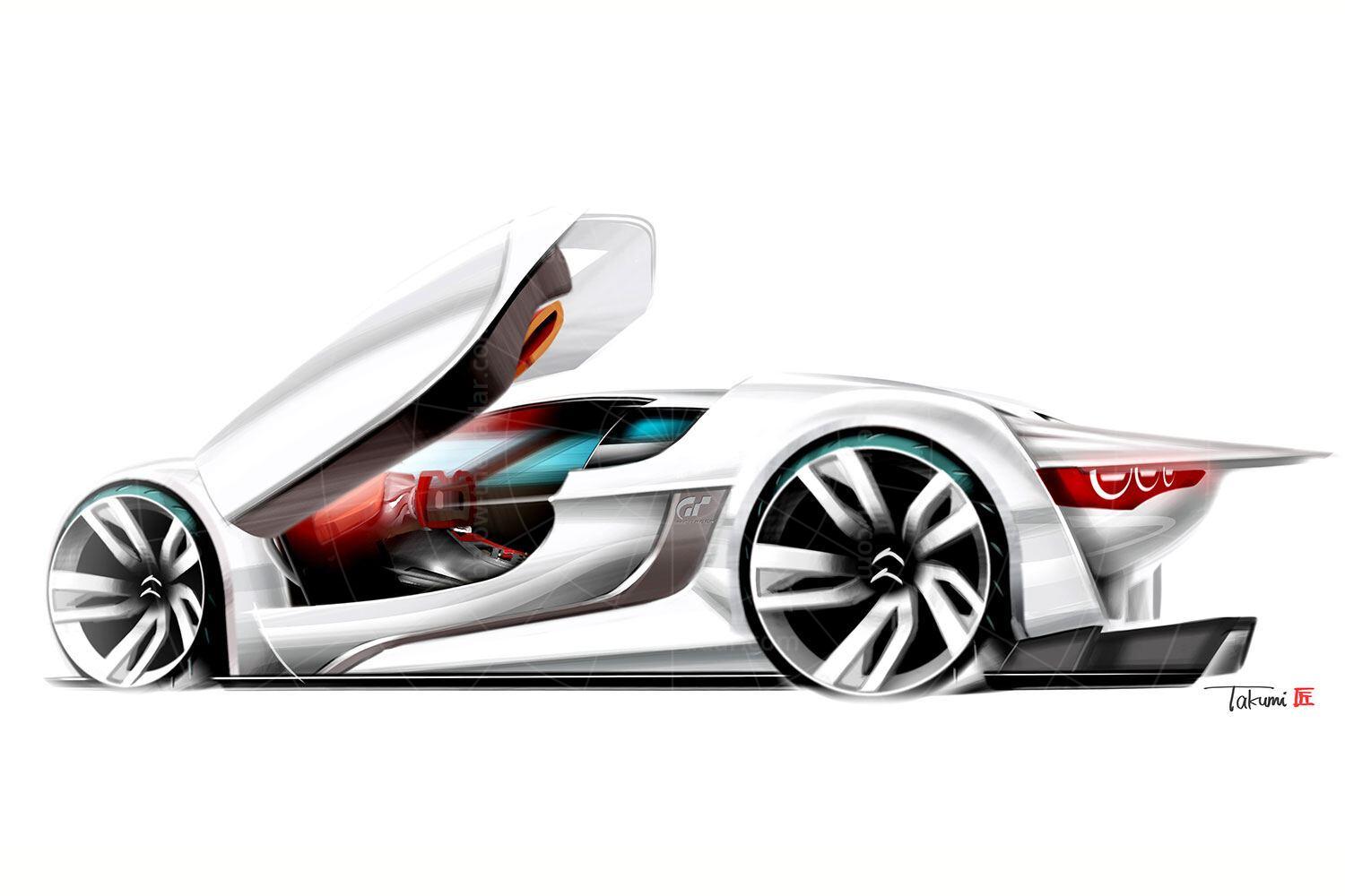 Citroen GT concept sketch Pic: Citroen | Citroen GT concept sketch