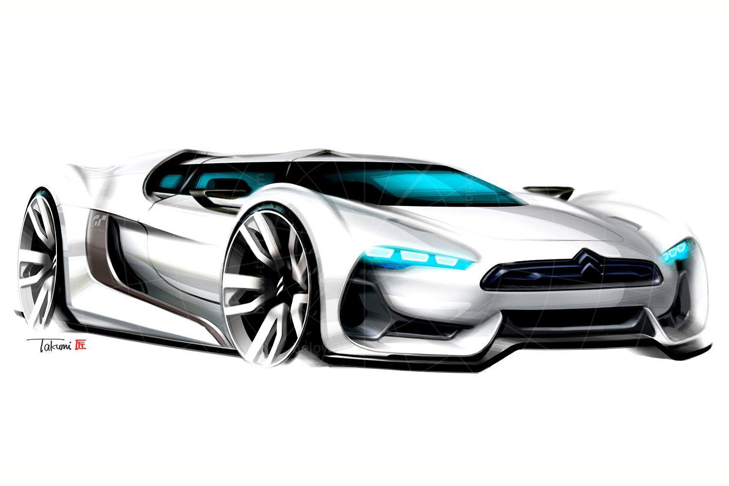 Citroen GT concept sketch Pic: Citroen | Citroen GT concept sketch