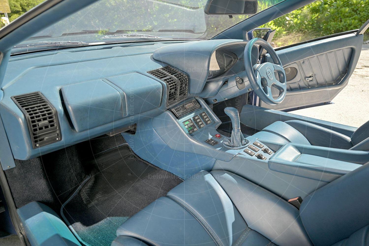 The Cizeta V16T's interior Pic: RM Sotheby's | The Cizeta V16T's interior