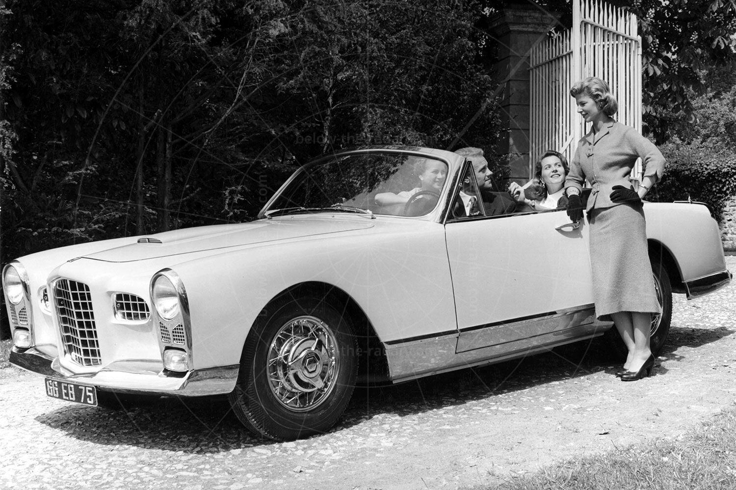 Facel Vega FV convertible publicity shot Pic: magiccarpics.co.uk | Facel Vega FV convertible publicity shot