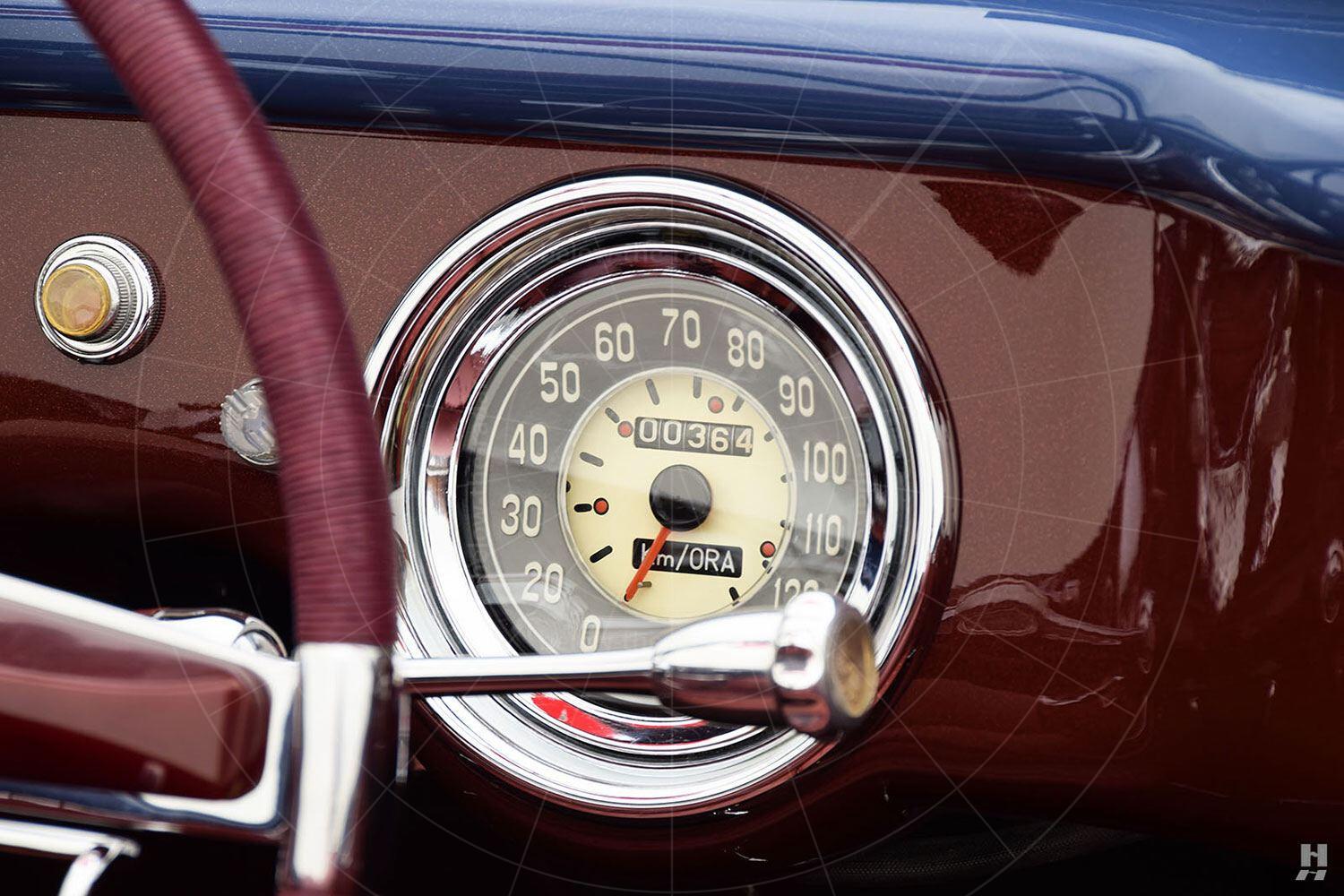 Fiat 1100 cabriolet by Allemano - dashboard Pic: Hyman Ltd | Fiat 1100 cabriolet by Allemano - dashboard