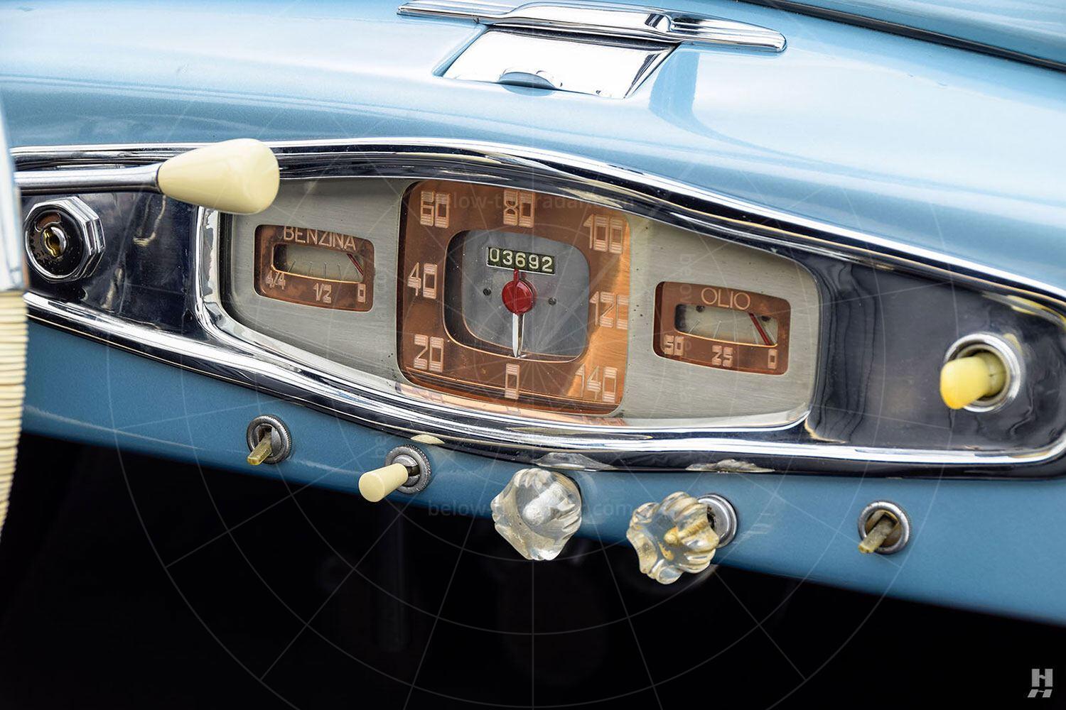 Fiat 1100 cabriolet by Pinin Farina - dashboard Pic: Hyman Ltd | Fiat 1100 cabriolet by Pinin Farina - dashboard