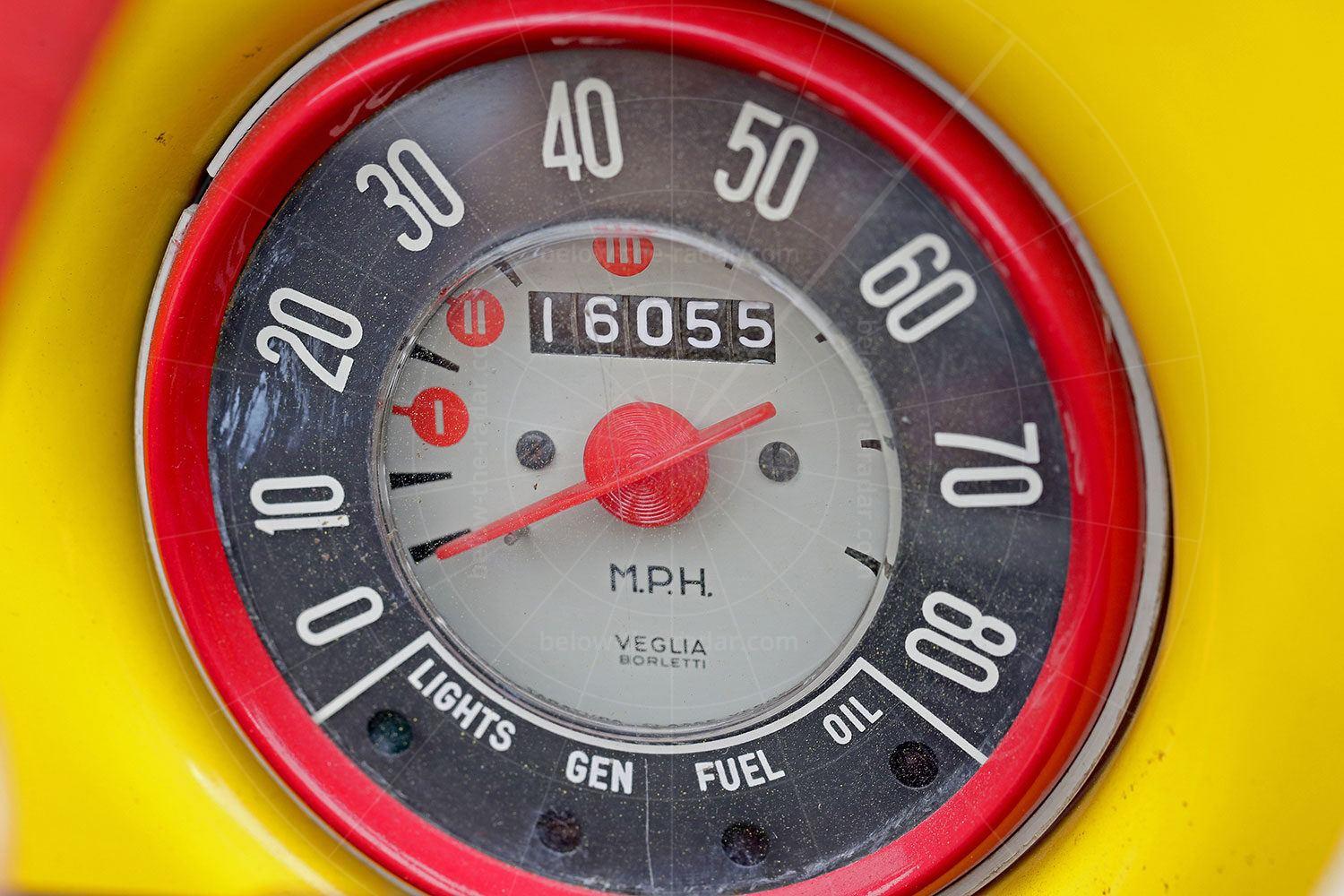 Fiat Gamine speedometer Pic: magiccarpics.co.uk | Fiat Gamine speedometer