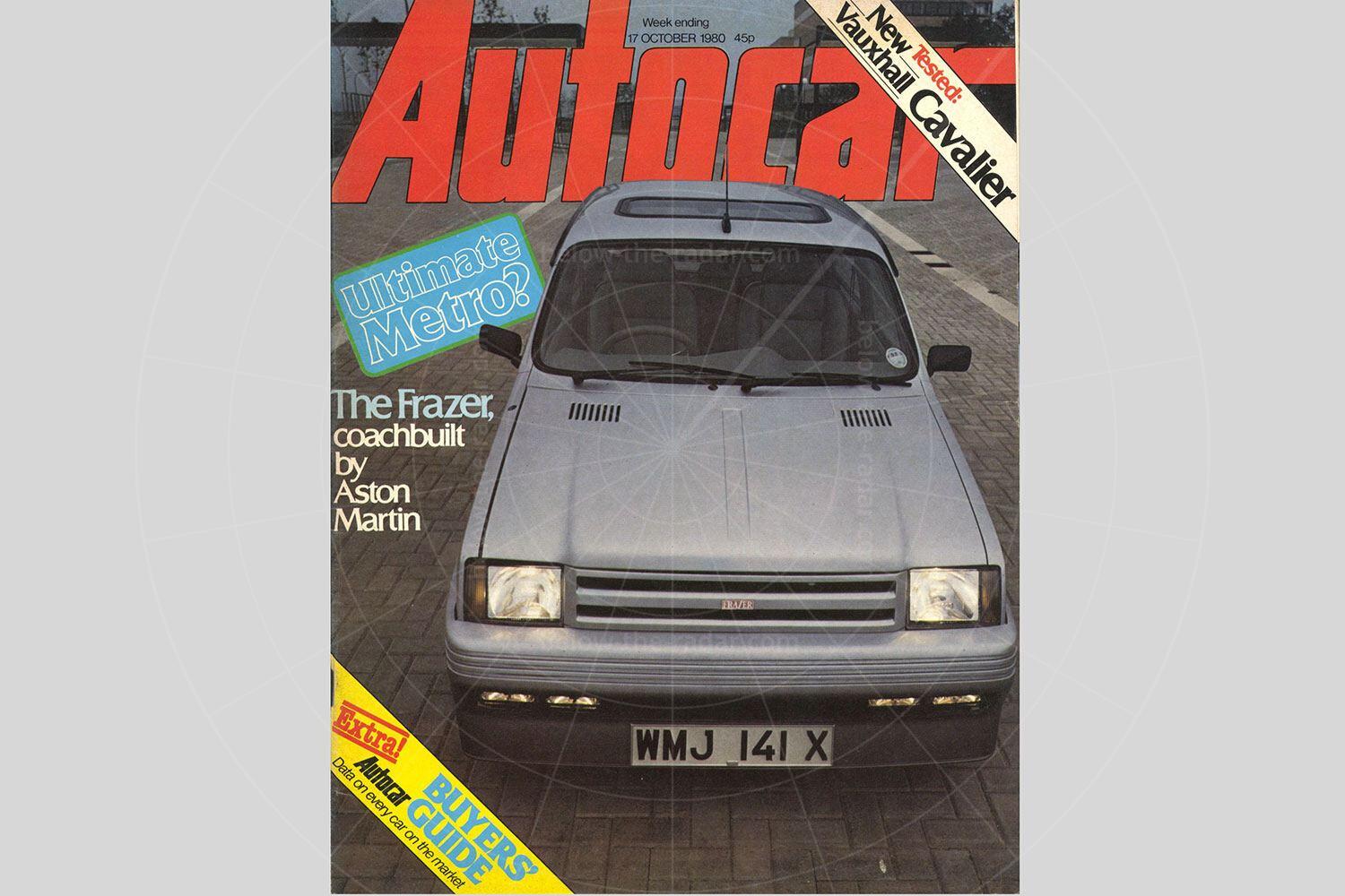 Frazer Tickford Metro on the cover of Autocar magazine Pic: magiccarpics.co.uk | Frazer Tickford Metro on the cover of Autocar magazine