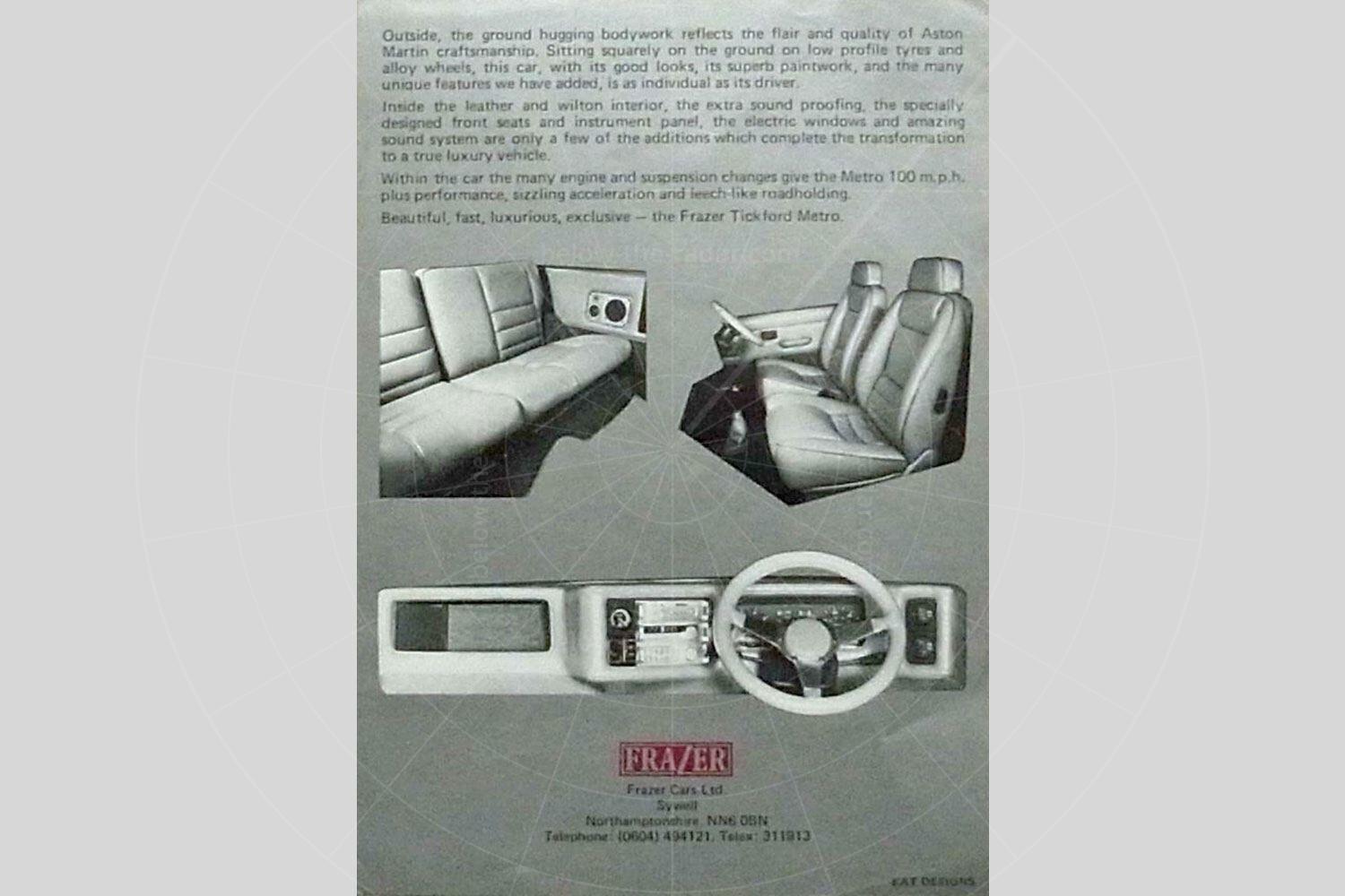 Frazer Tickford Metro brochure Pic: magiccarpics.co.uk | Frazer Tickford Metro brochure