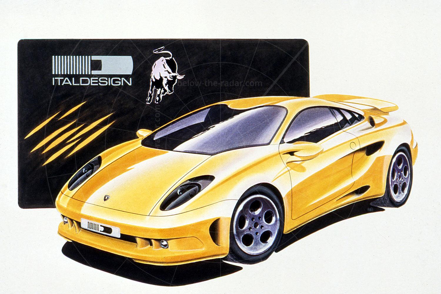 Lamborghini Cala design sketch Pic: magiccarpics.co.uk | Lamborghini Cala design sketch