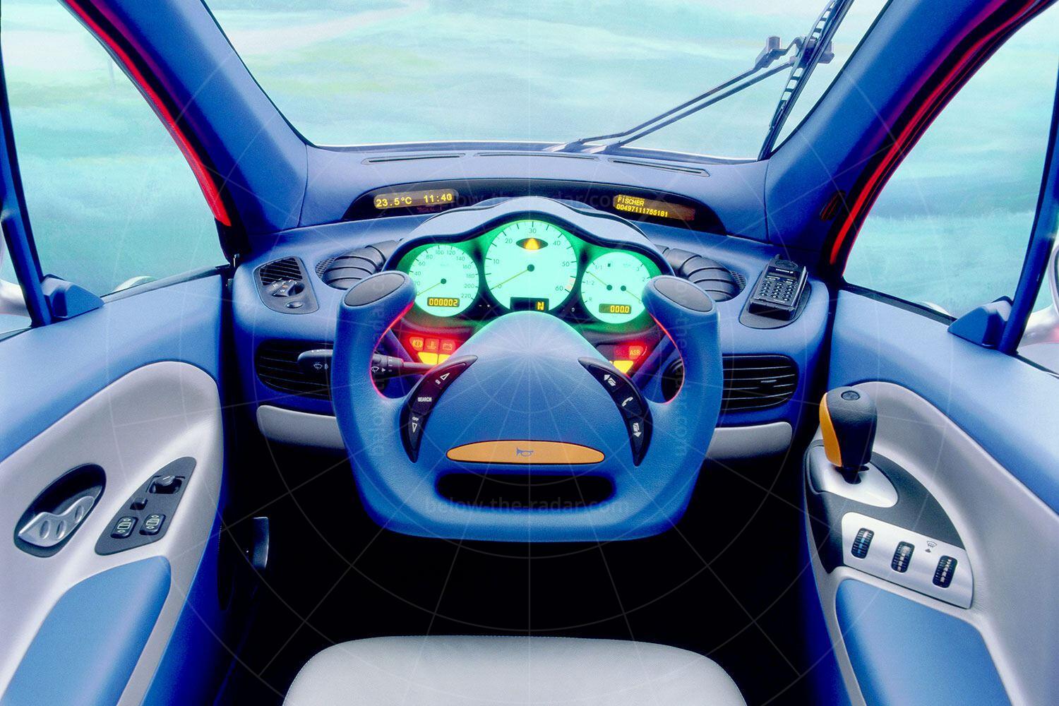 Mercedes F300 Life-Jet dashboard Pic: Mercedes-Benz | Mercedes F300 Life-Jet dashboard