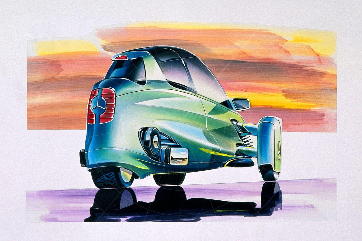 Mercedes F300 Life-Jet sketch Pic: Mercedes-Benz | Mercedes F300 Life-Jet sketch