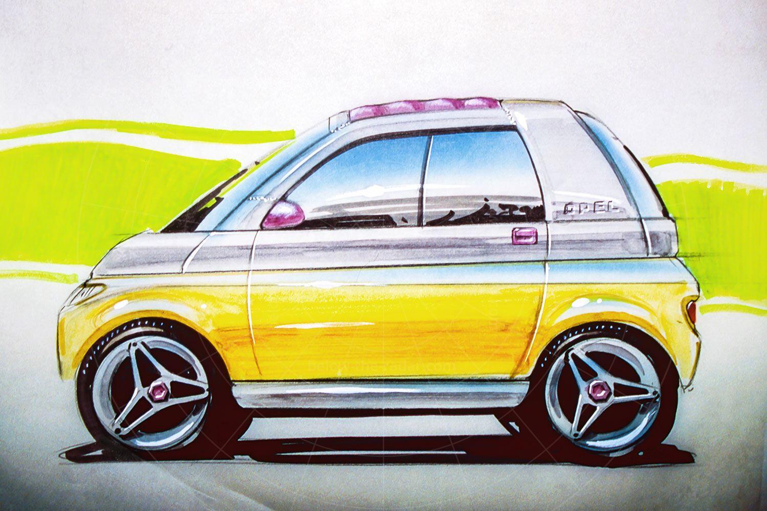 Opel Maxx design sketch Pic: GM | Opel Maxx design sketch