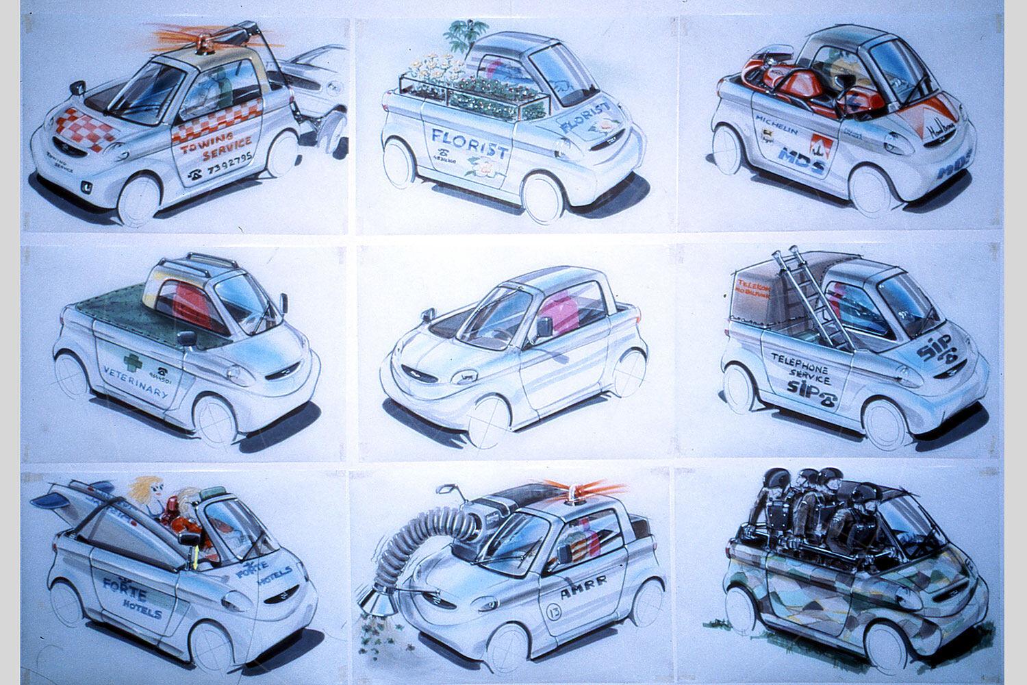 Opel Maxx design sketches Pic: GM | Opel Maxx design sketches