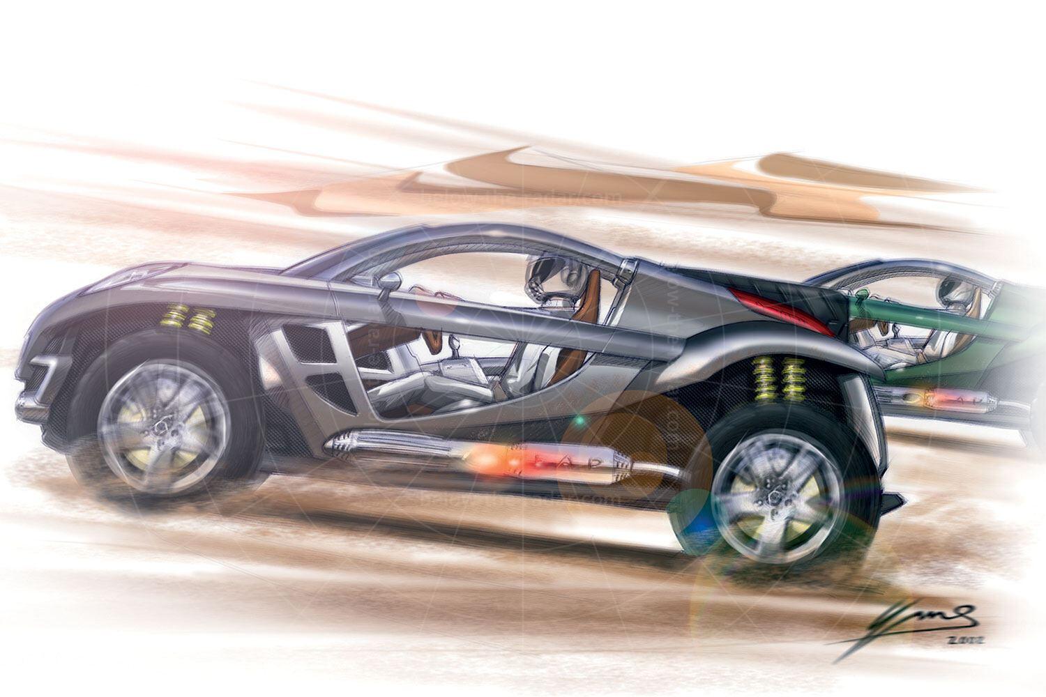 Peugeot Hoggar sketch Pic: Peugeot | Peugeot Hoggar sketch