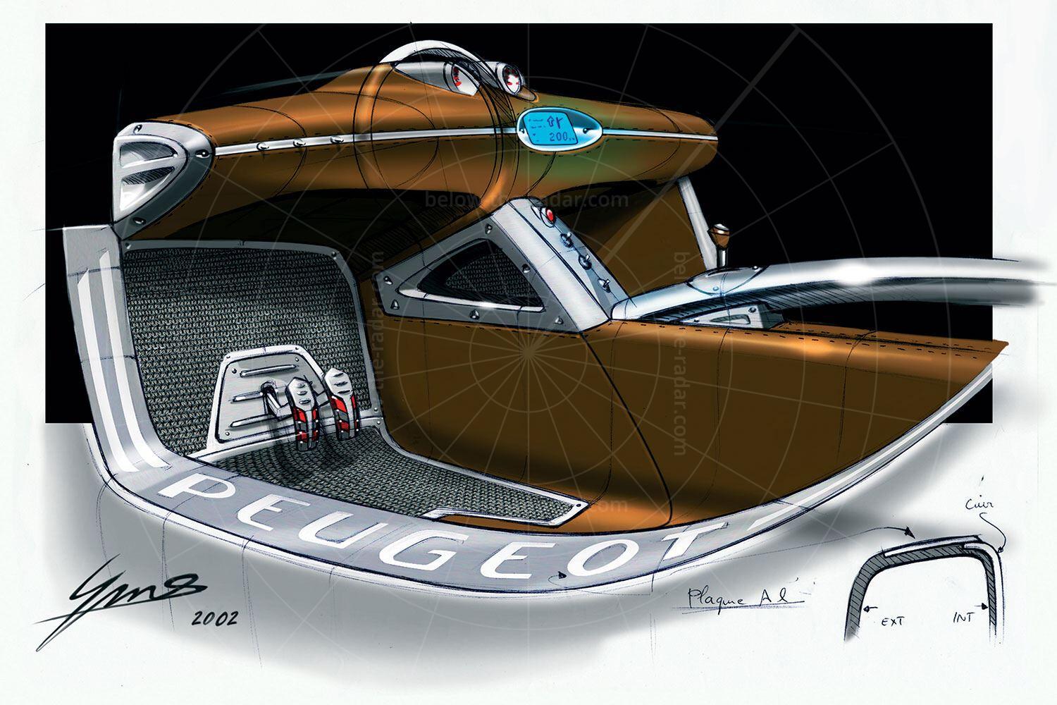 Peugeot Hoggar interior sketch Pic: Peugeot | Peugeot Hoggar interior sketch