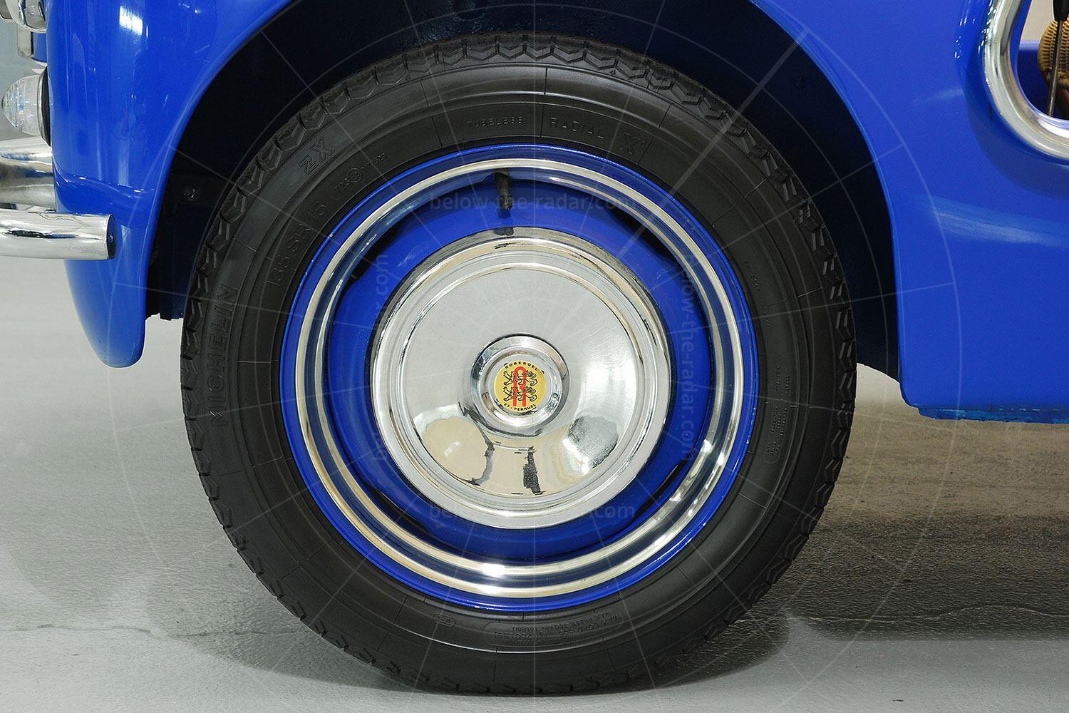 Renault 4CV Jolly front wheel Pic: Hyman Ltd | Renault 4CV Jolly front wheel
