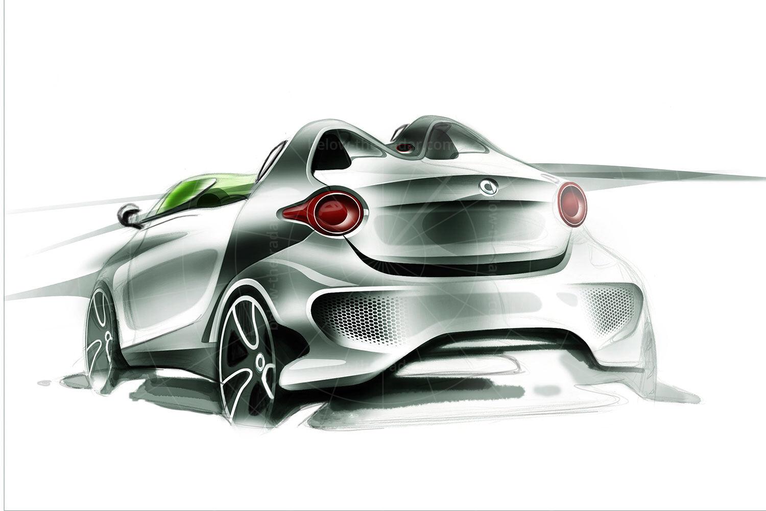 Smart ForSpeed concept design sketch Pic: Smart | Smart ForSpeed concept design sketch