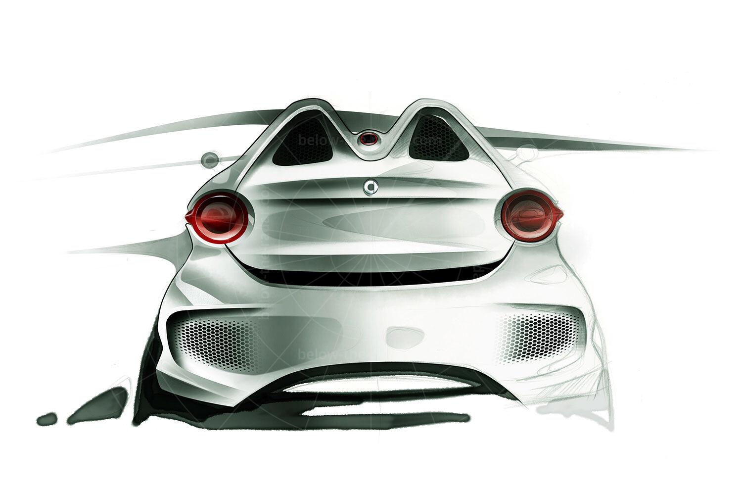 Smart ForSpeed concept design sketch Pic: Smart | Smart ForSpeed concept design sketch