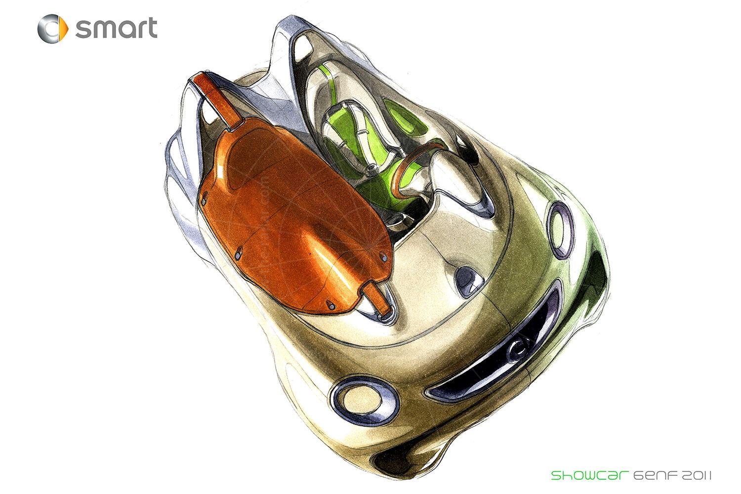 Smart ForSpeed concept design sketch Pic: Smart | Smart ForSpeed concept design sketch