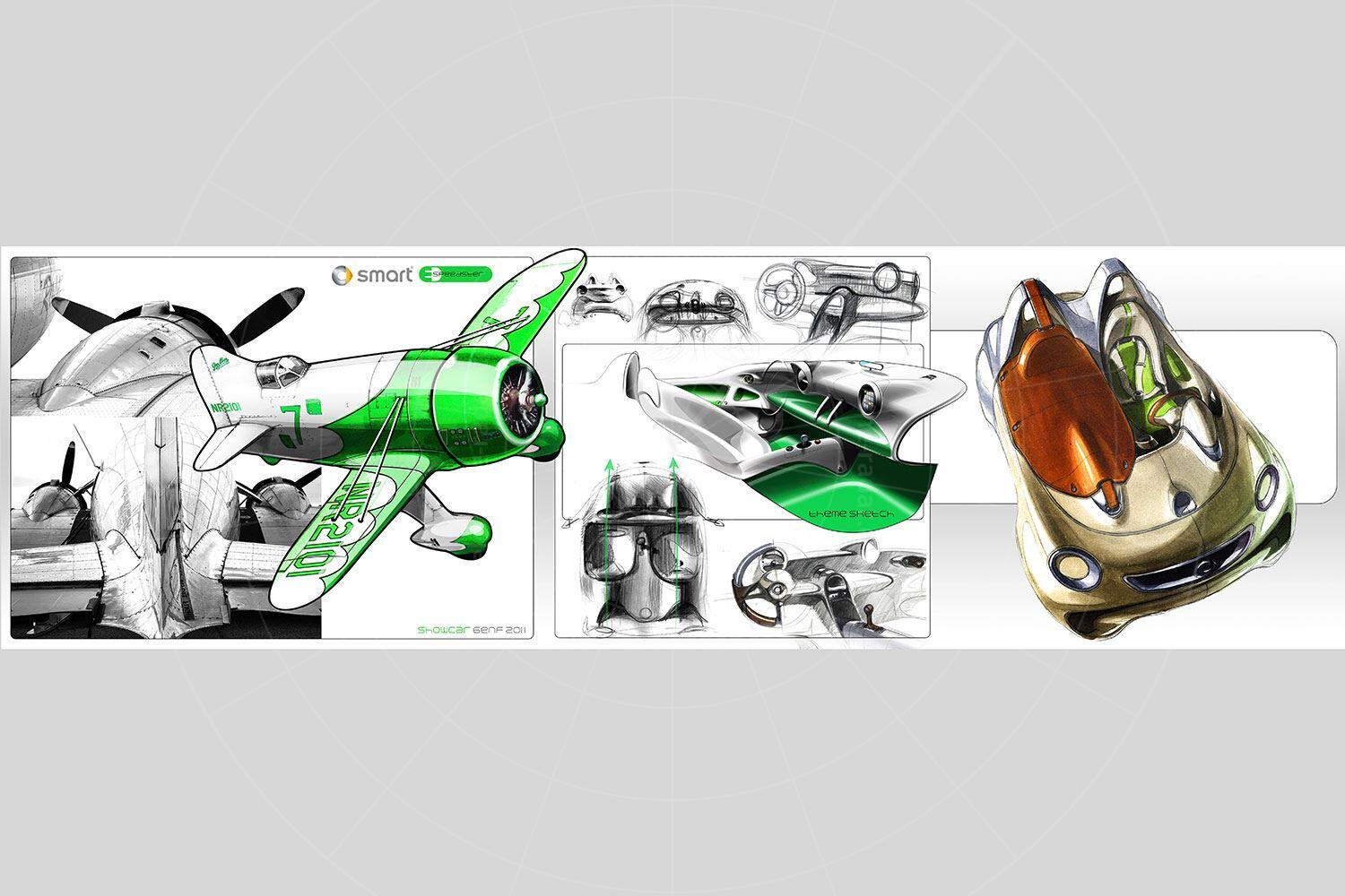 Smart ForSpeed concept design sketch Pic: Smart | Smart ForSpeed concept design sketch