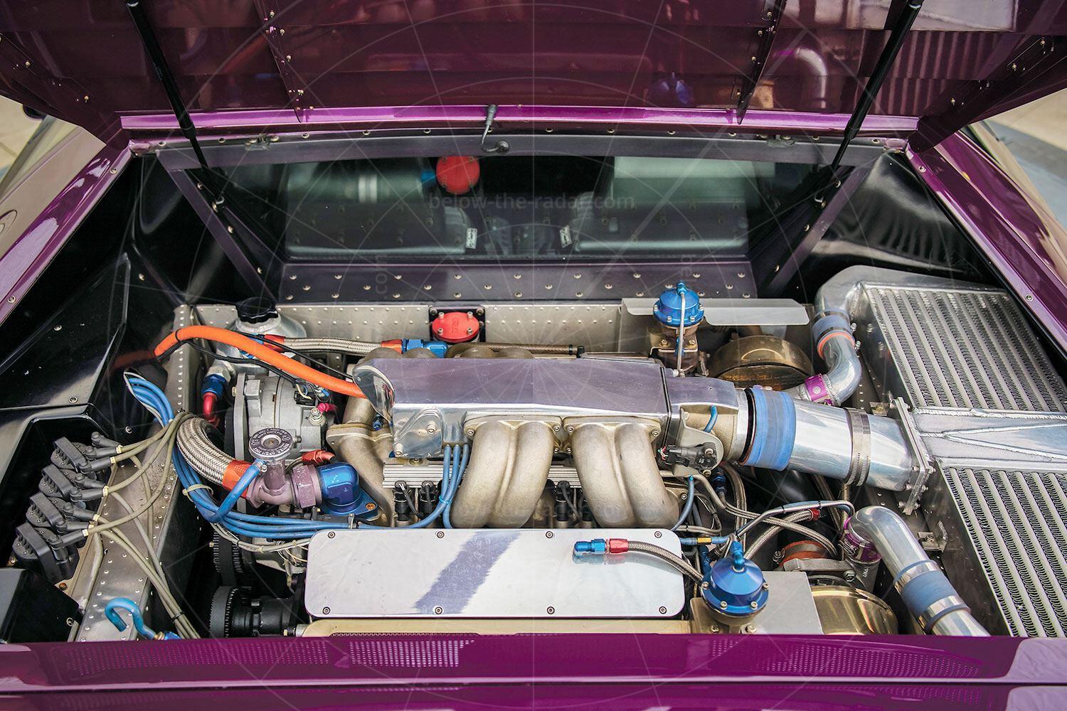 Vector W8 engine bay Pic: RM Sotheby's | Vector W8 engine bay