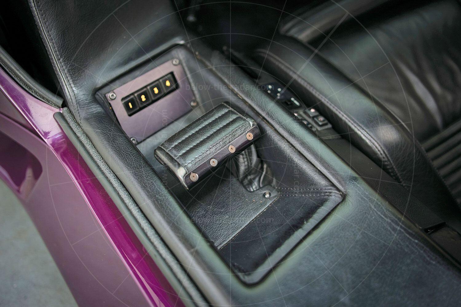 Vector W8 handbrake Pic: RM Sotheby's | Vector W8 handbrake