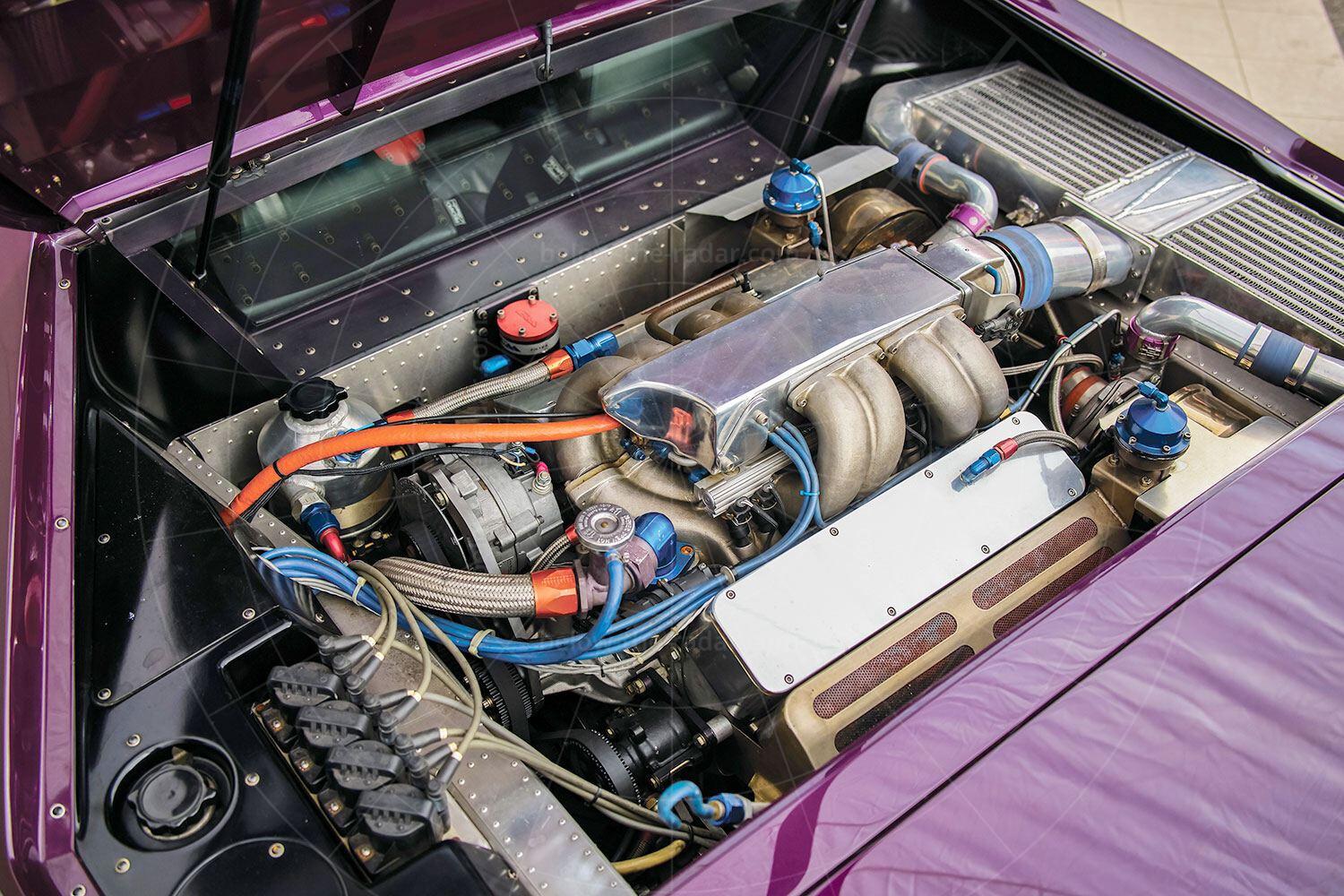 Vector W8 engine bay Pic: RM Sotheby's | Vector W8 engine bay