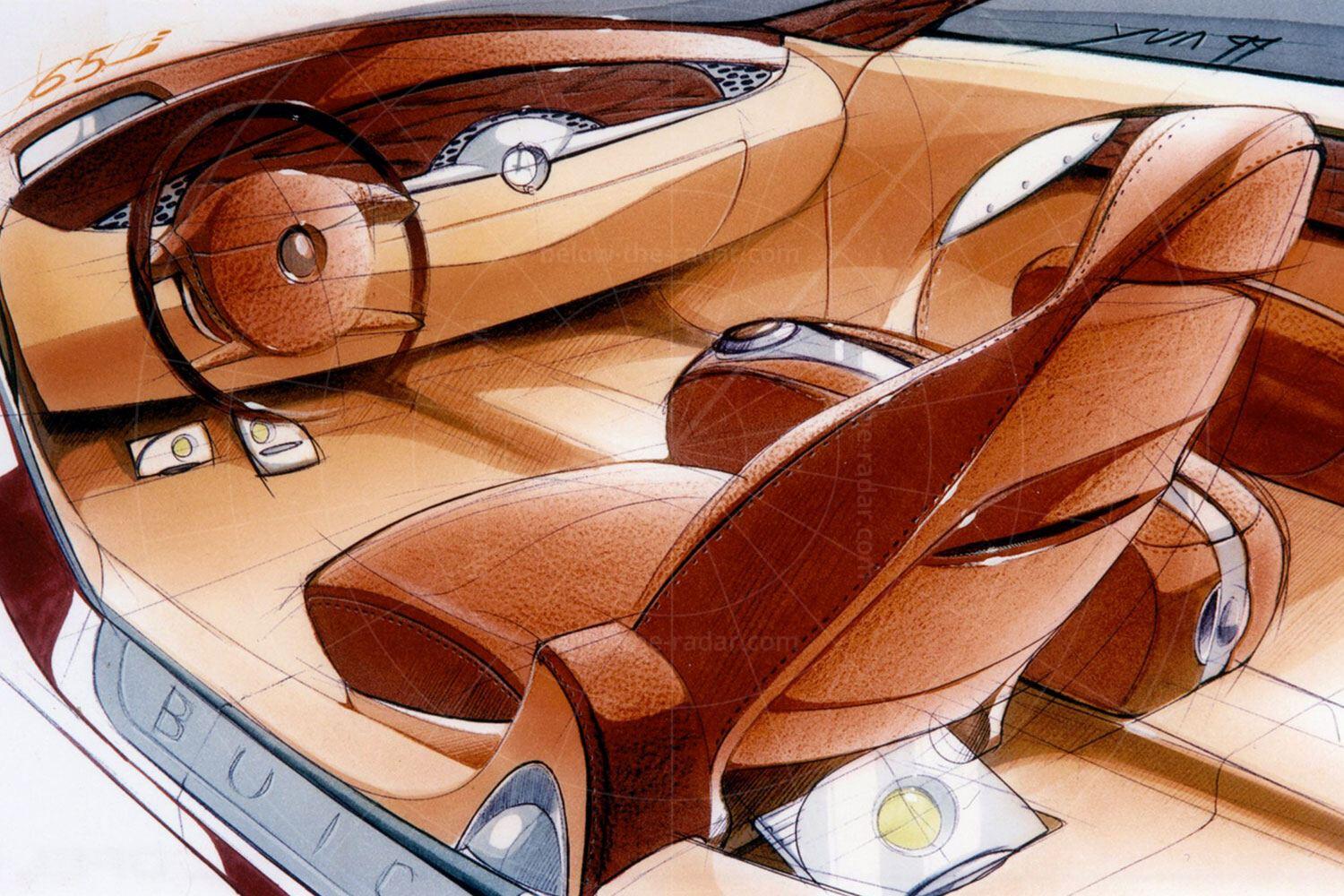 Buick LaCrosse concept interior sketch Pic: Buick | Buick LaCrosse concept interior sketch