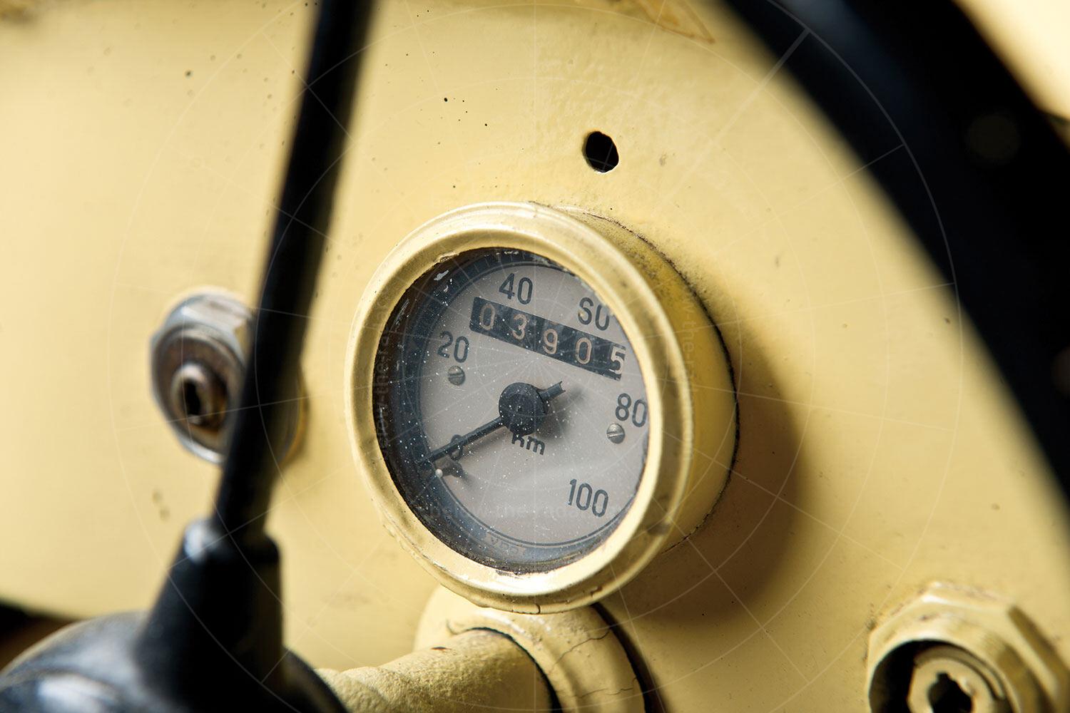 Cuno Bistram speedometer Pic: RM Sotheby's | Cuno Bistram speedometer