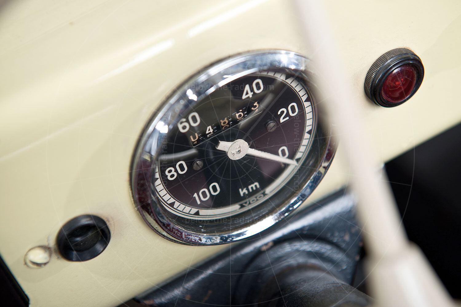 Daus microcar prototype speedometer Pic: RM Sotheby's | Daus microcar prototype speedometer