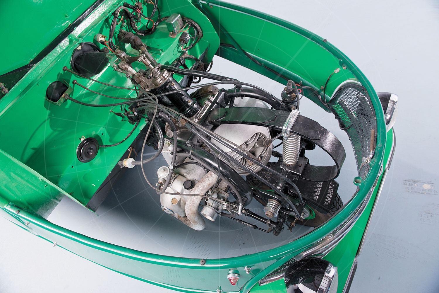 David three-wheeler engine bay Pic: RM Sotheby's | David three-wheeler engine bay