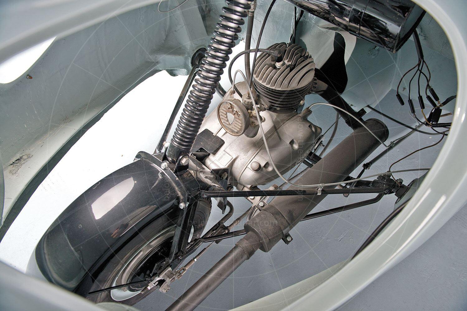 The Fuji Cabin's engine and rear suspension Pic: RM Sotheby's | The Fuji Cabin's engine and rear suspension