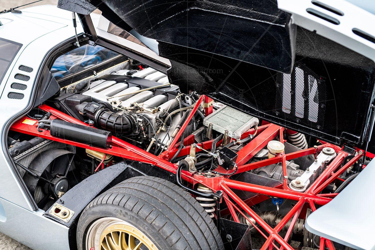 Isdera Commendatore 112i engine bay Pic: RM Sotheby's | Isdera Commendatore 112i engine bay